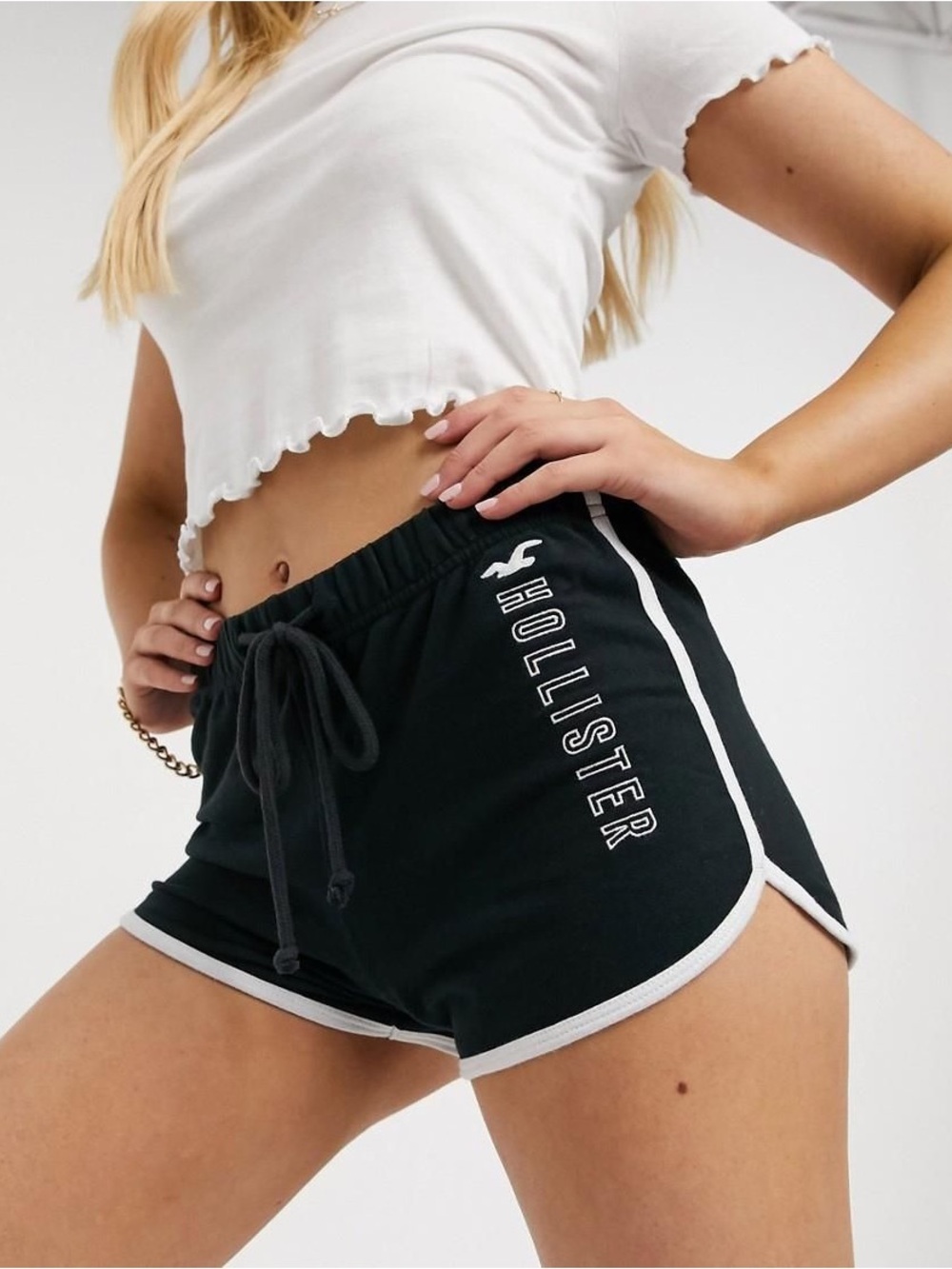 Hollister Women's Black Athletic Shorts